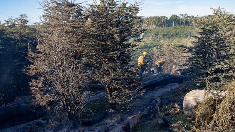 Se continúa trabajando para controlar el incendio declarado en estancia San Justo y evitar su propagación