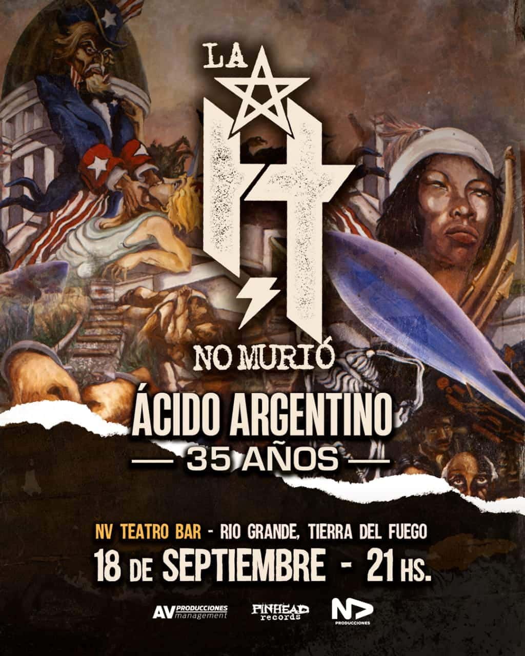 Esta noche en Río Grande se presenta “La H No Murió”