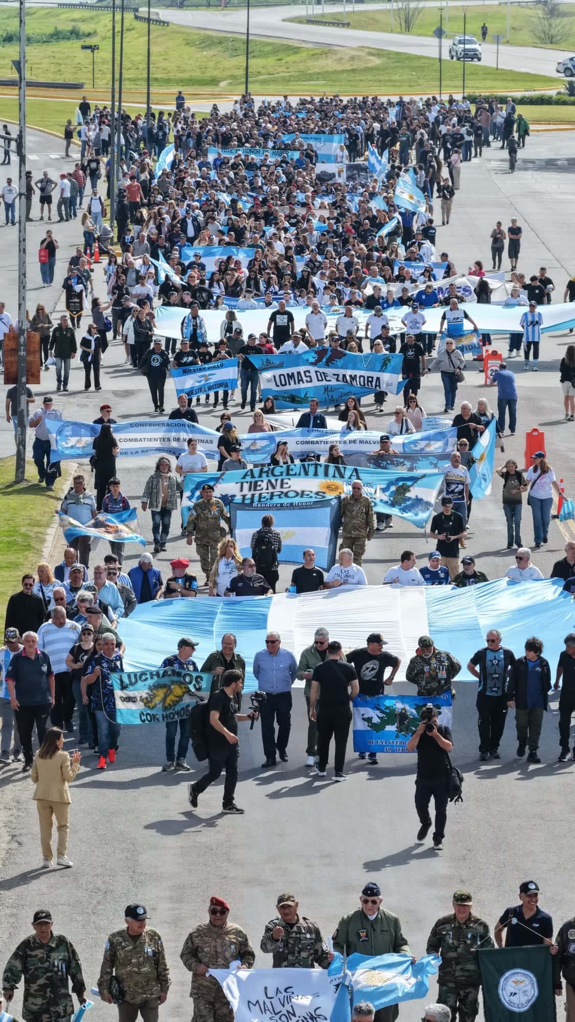 Se realizó la primera Peregrinación a Luján de Veteranos de Malvinas