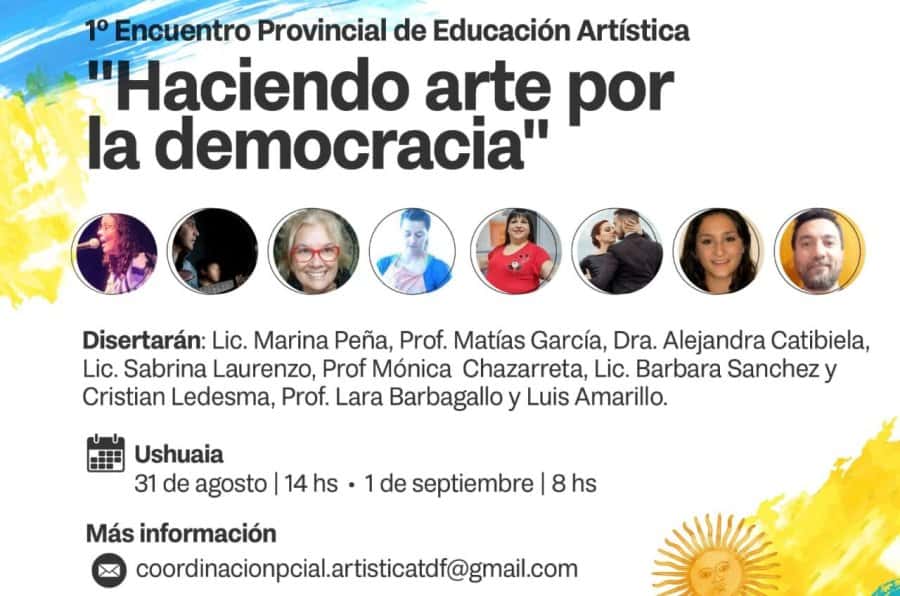 Invitan a participar al 1er Encuentro Provincial de Educación Artística “Haciendo arte por la democracia”