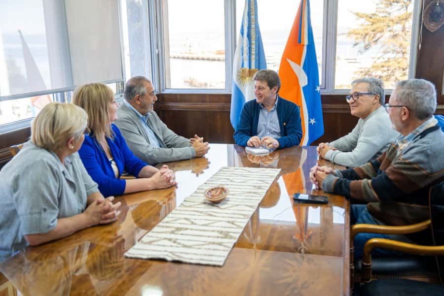 Melella recibió a referentes de la CGT para analizar la situación económica y laboral de Tierra del Fuego