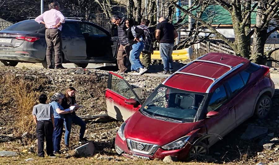 Una conductora con lesiones leves tras un choque