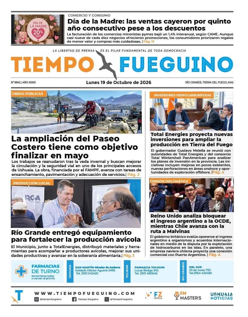 Portada del lunes 19 de octubre