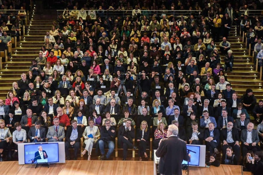 Melella participó de la presentación del nuevo proyecto de ley de financiamiento educativo