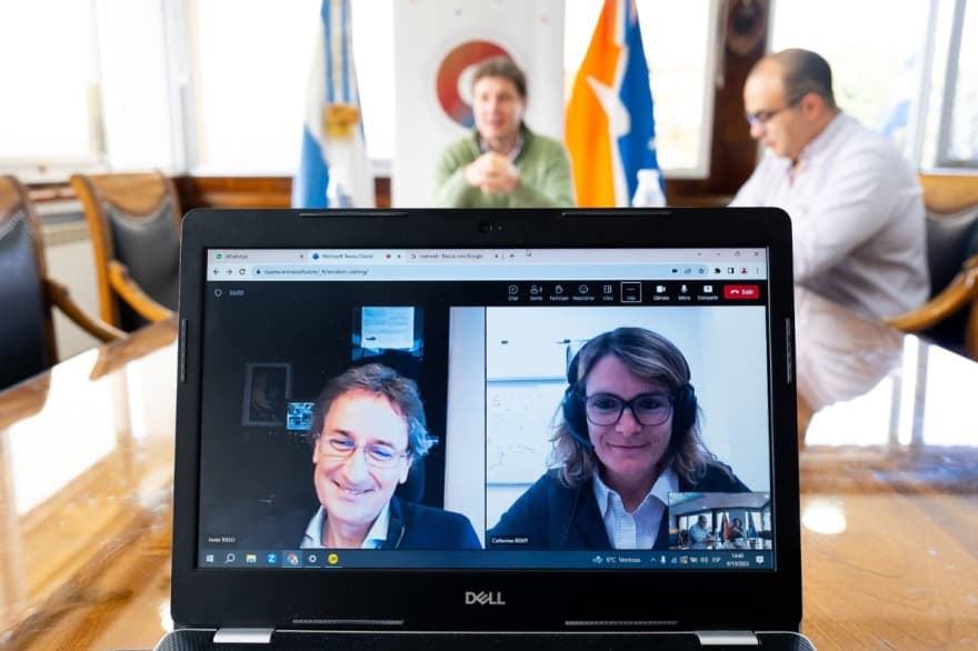 Melella mantuvo un encuentro con las nuevas autoridades de Total Energies en Argentina