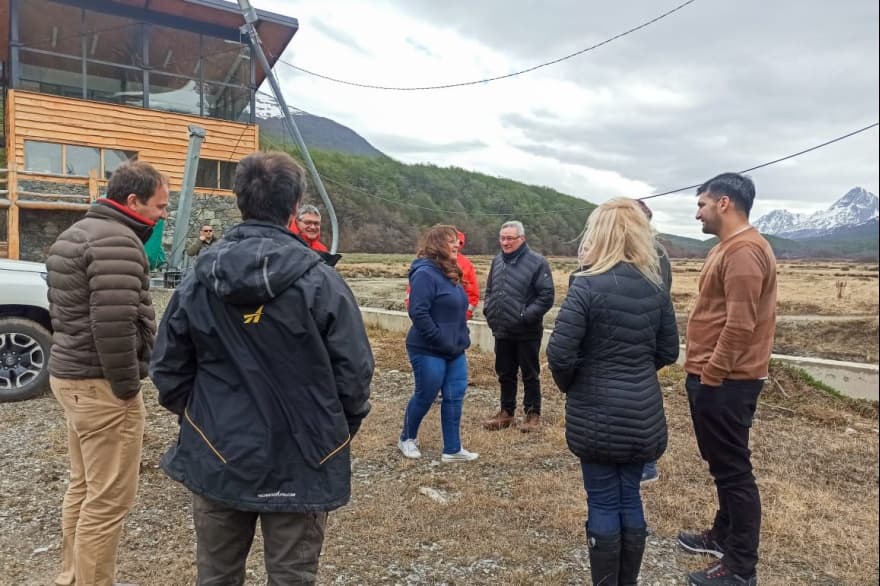Funcionarios de Vialidad Nacional verificaron el avance de distintas obras en Tierra del Fuego