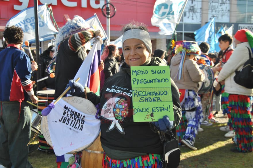 Marcha en Río Grande: “Hoy, a 50 años del golpe, más que nunca decimos nunca más”