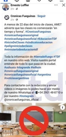 Un juez del Superior Tribunal compartió una fake news sobre las clases y aumenta la tensión política con Gobierno