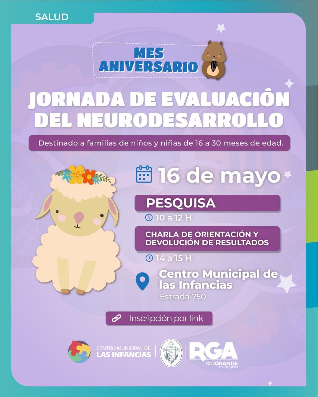 Se realizará una jornada de Evaluación de Neurodesarrollo