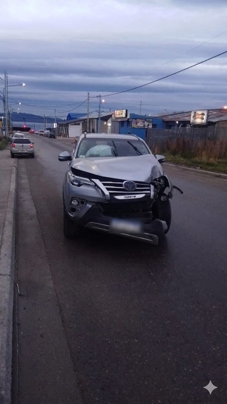 Chocó contra un poste, se fugó y fue interceptado con alcoholemia positiva en Ushuaia