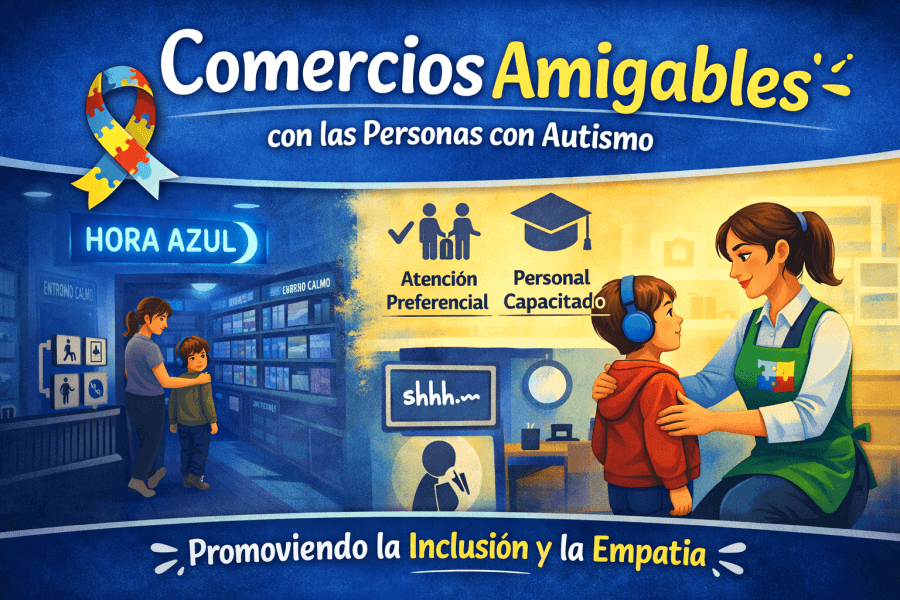 Impulsan campaña “Comercios Amigables” para mejorar la inclusión de personas con autismo