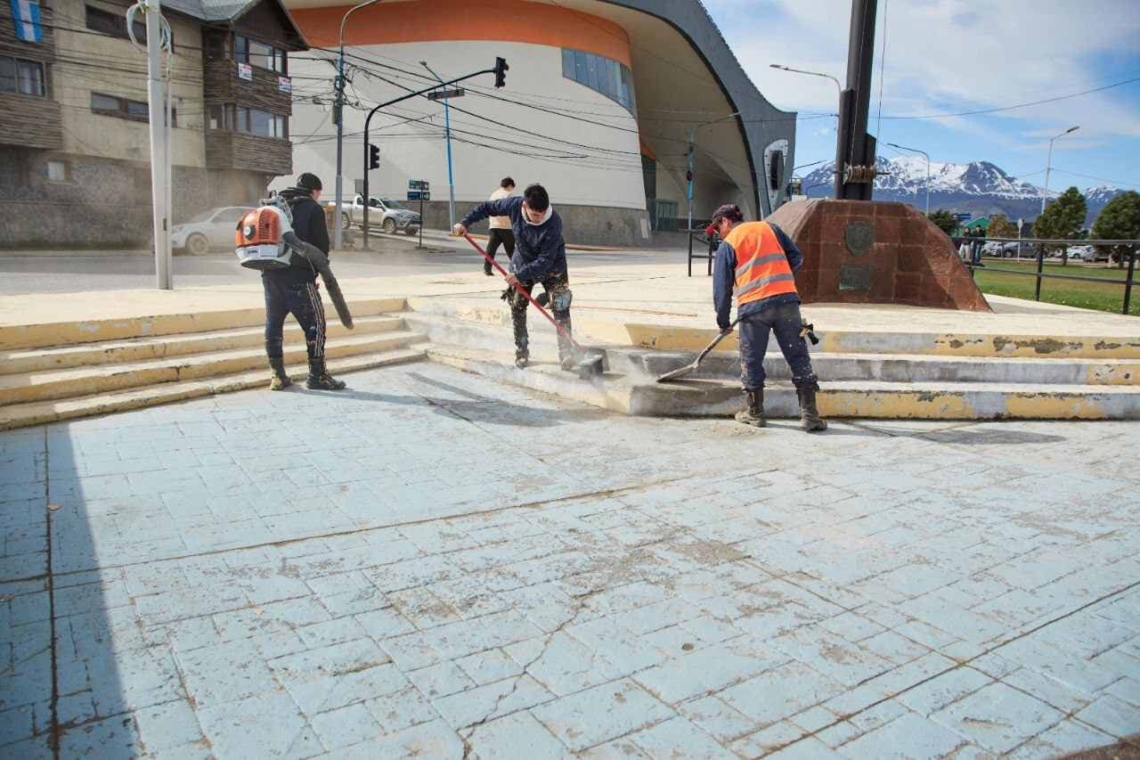 El  Municipio de Ushuaia avanza con la puesta en valor del casco céntrico