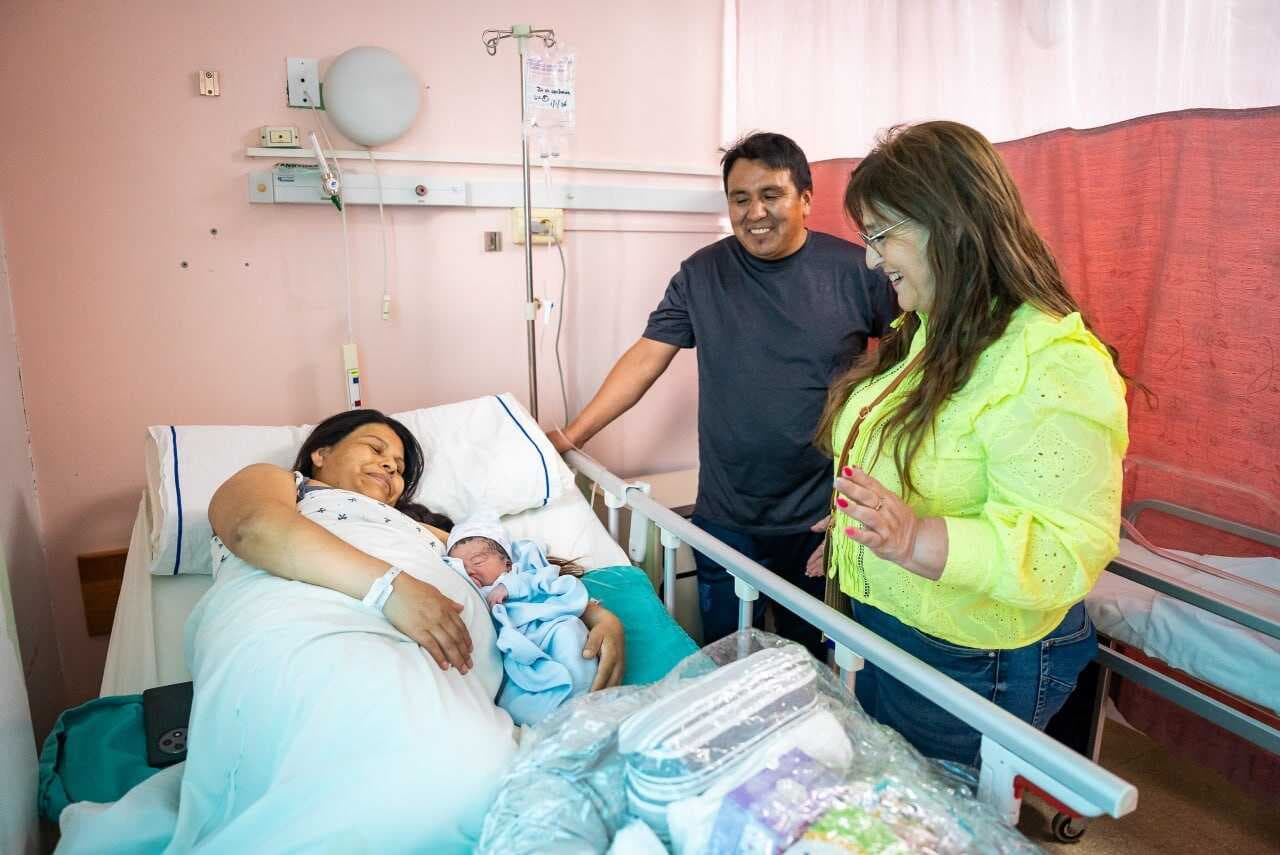 Primer nacimiento del año en Tierra del Fuego:  Quispe Copa Mattheu