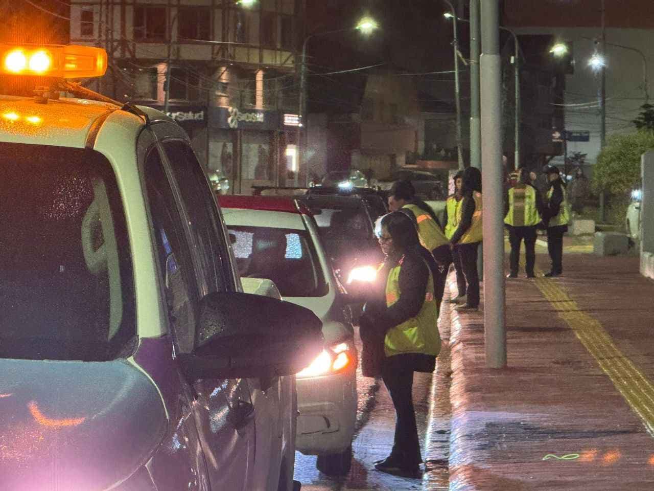 La Municipalidad de Ushuaia realizó controles de tránsito durante la madrugada del domingo
