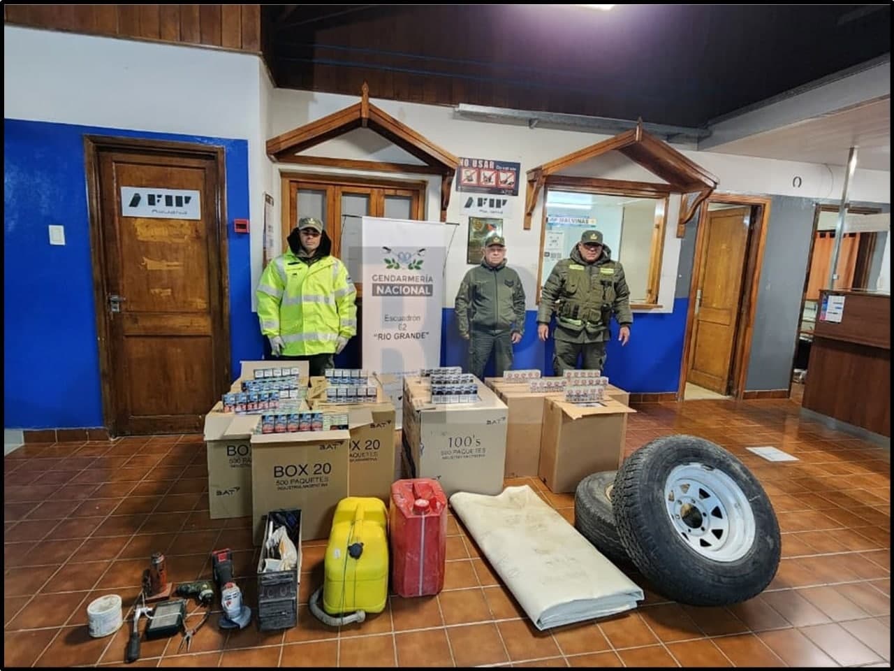 Incautaron 7500 atados de cigarrillos en el límite internacional con Chile