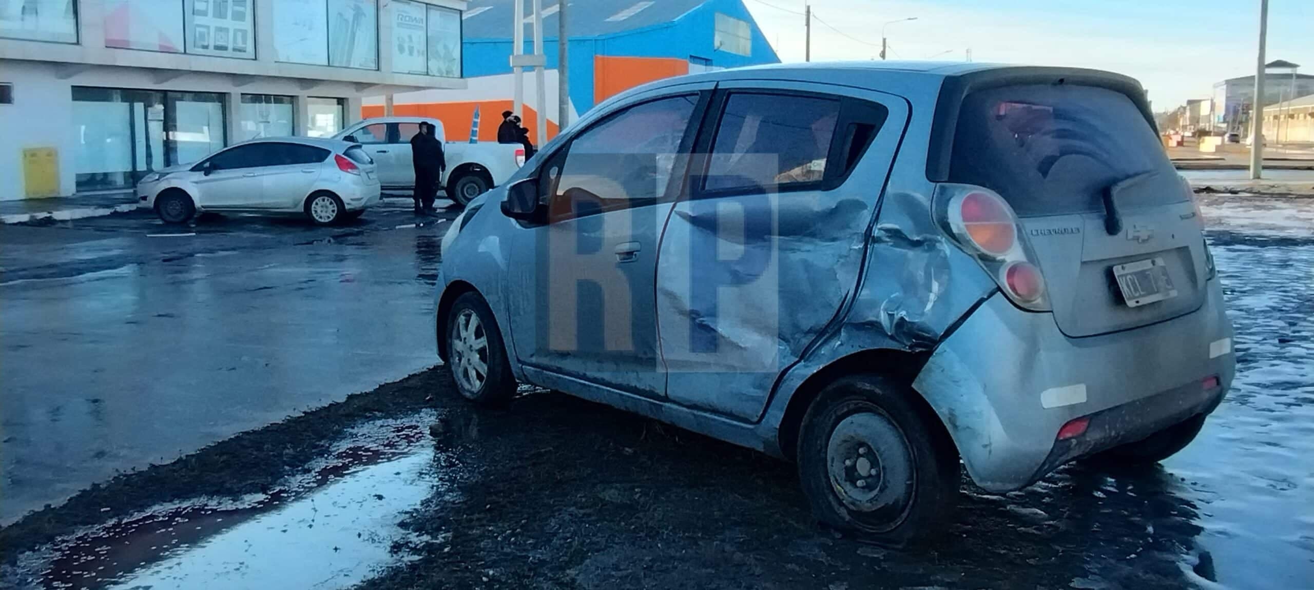 Accidente de tránsito en un vehículo remitido al corralón municipal