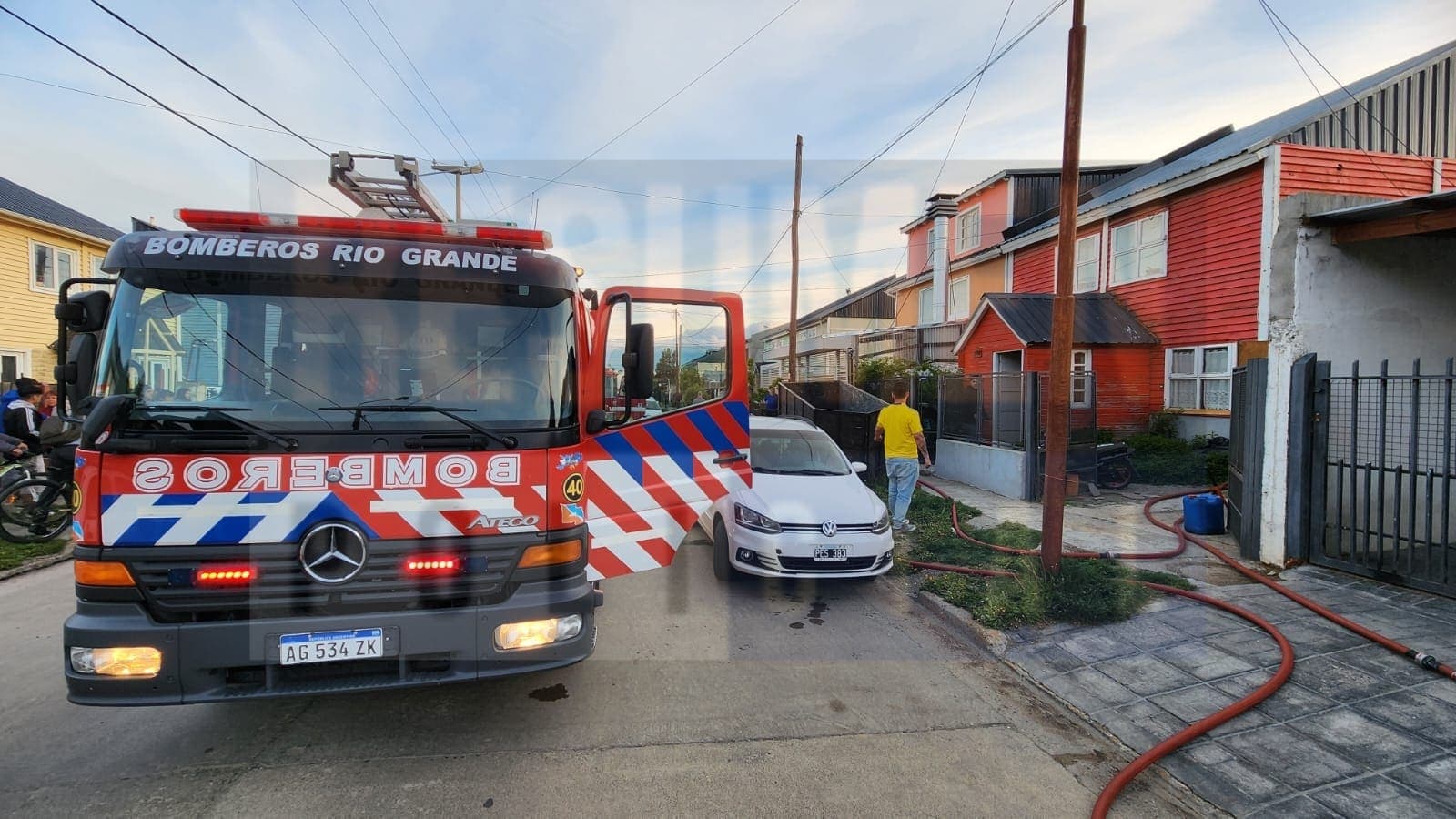 Incendio en la zona de Chacra IV, se observaba una gran columna de humo