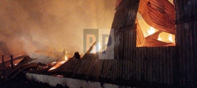 Incendio de un quincho esta madrugada en la estancia Los Flamencos