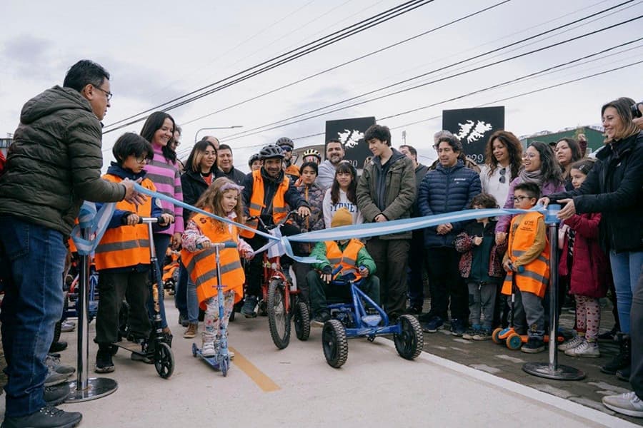 Walter Vuoto dejó formalmente inaugurada la bicisenda “Pensar Malvinas”