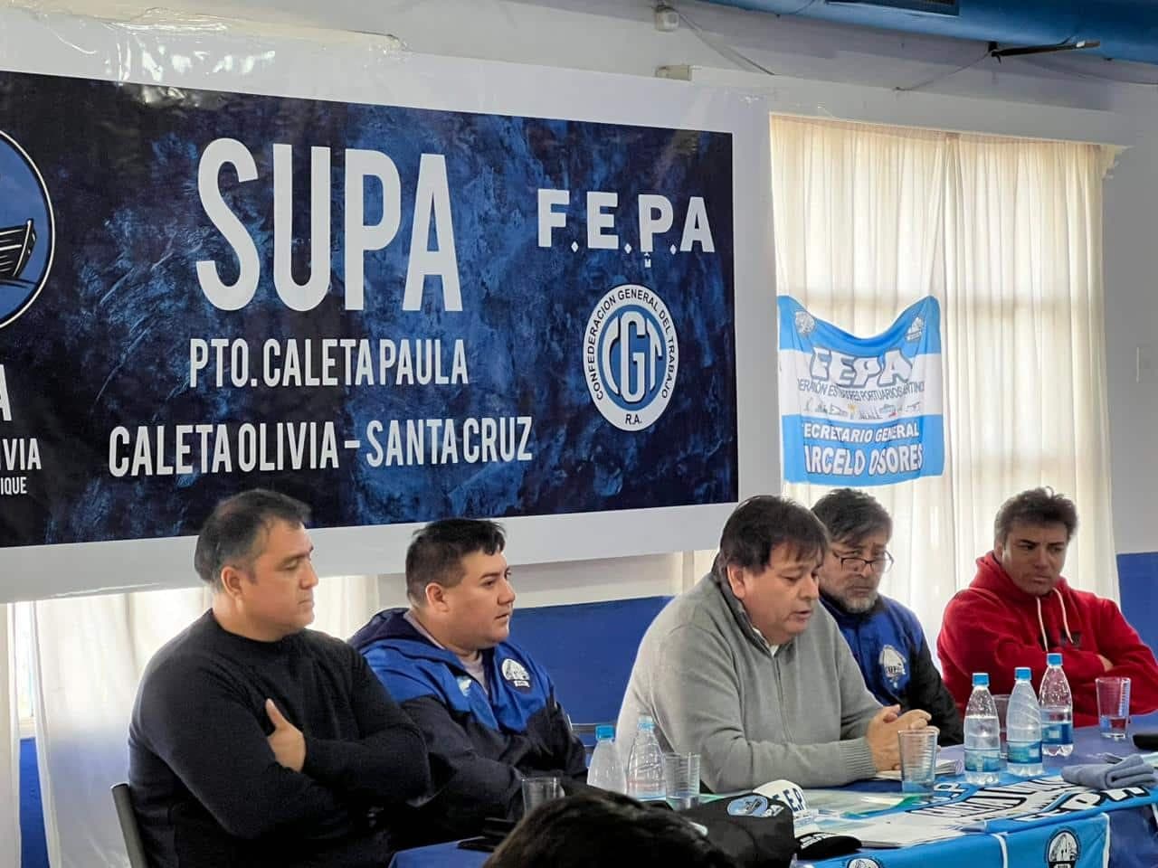 La FEPA reunió a estibadores portuarios en Caleta Olivia para dar continuidad a su agenda gremial