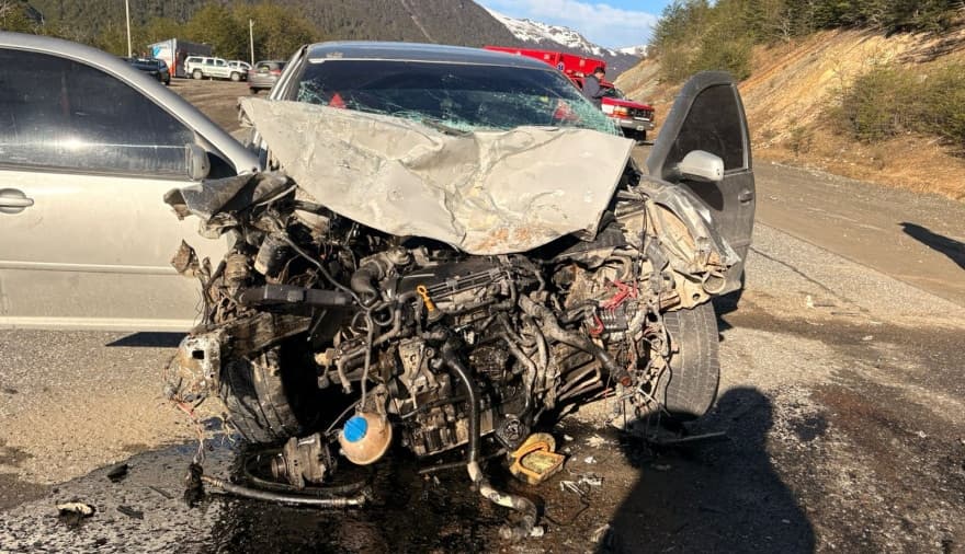 Choque de vehículos en la ruta 3