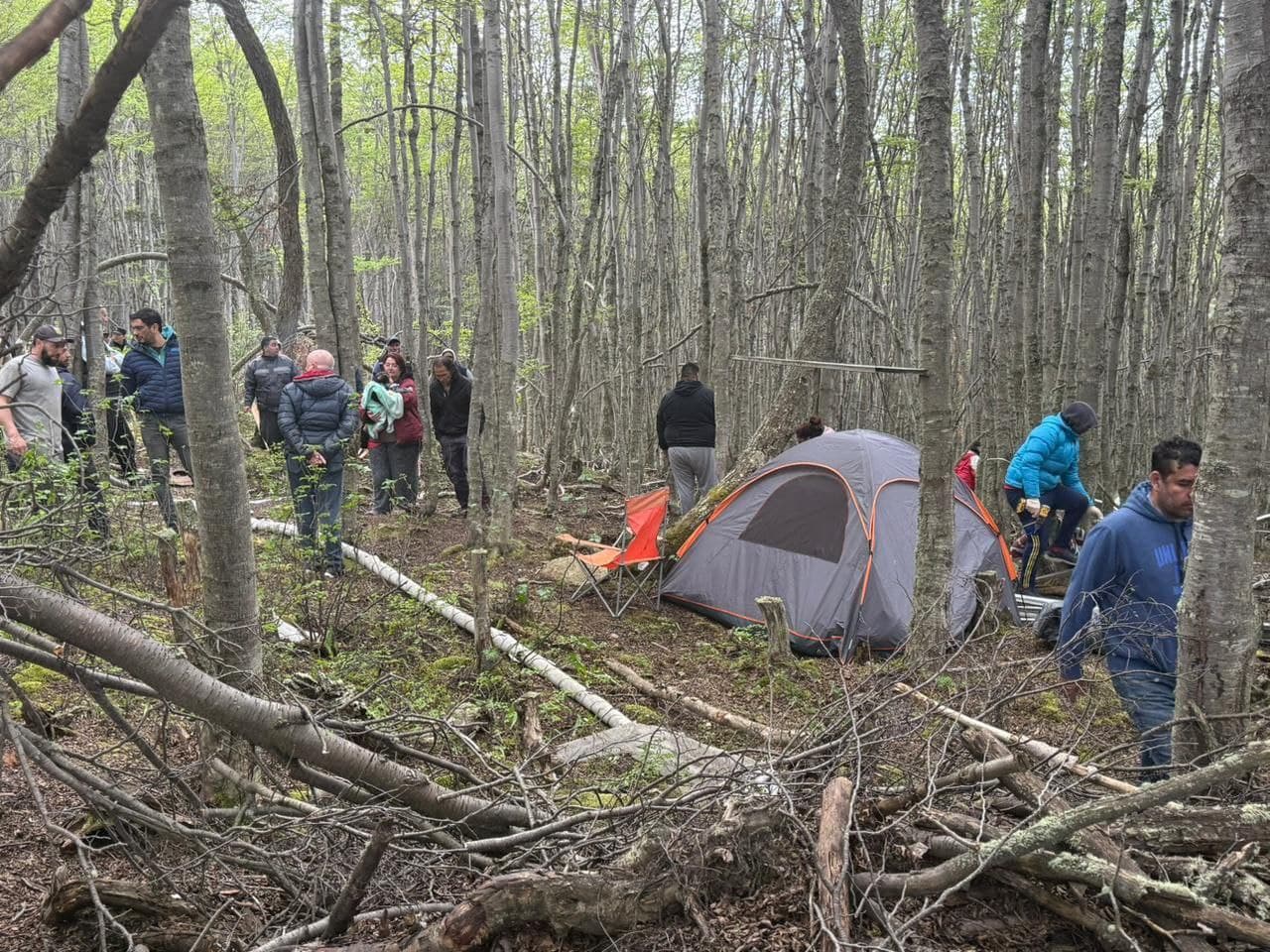 Nueva intervención ante la ocupación de un espacio público en Ushuaia