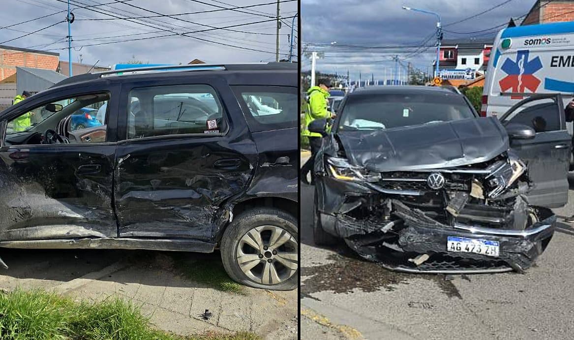 Colisión entre dos vehículos dejó un conductor lesionado
