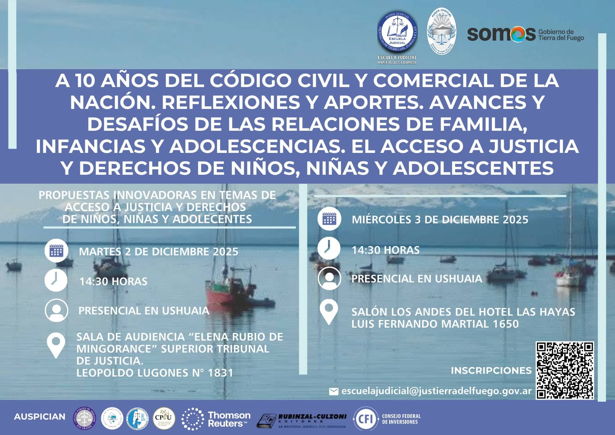 Ushuaia: jornadas por los 10 años del Código Civil y Comercial