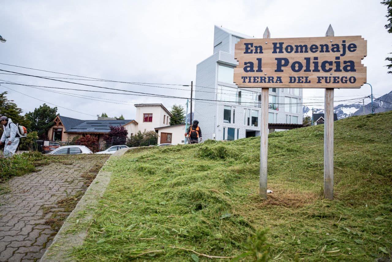 La Municipalidad de Ushuaia realizó trabajos de mantenimiento urbano