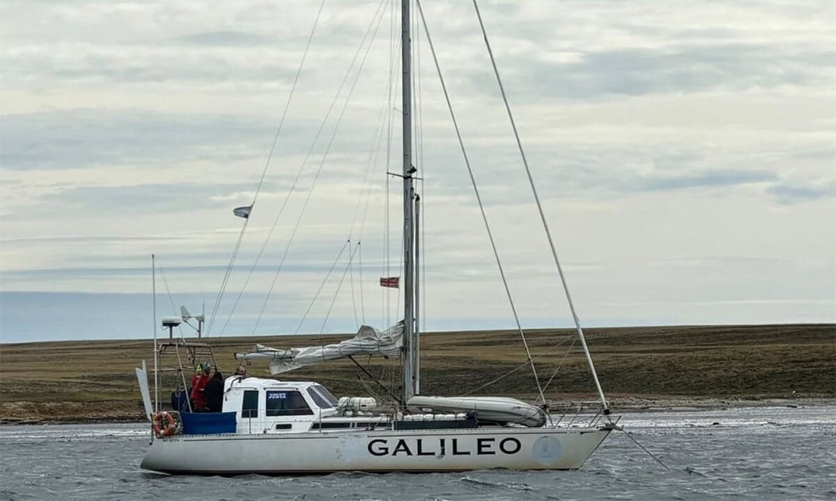El «Galileo» del bahiense Nilo Navas llegó a las Malvinas