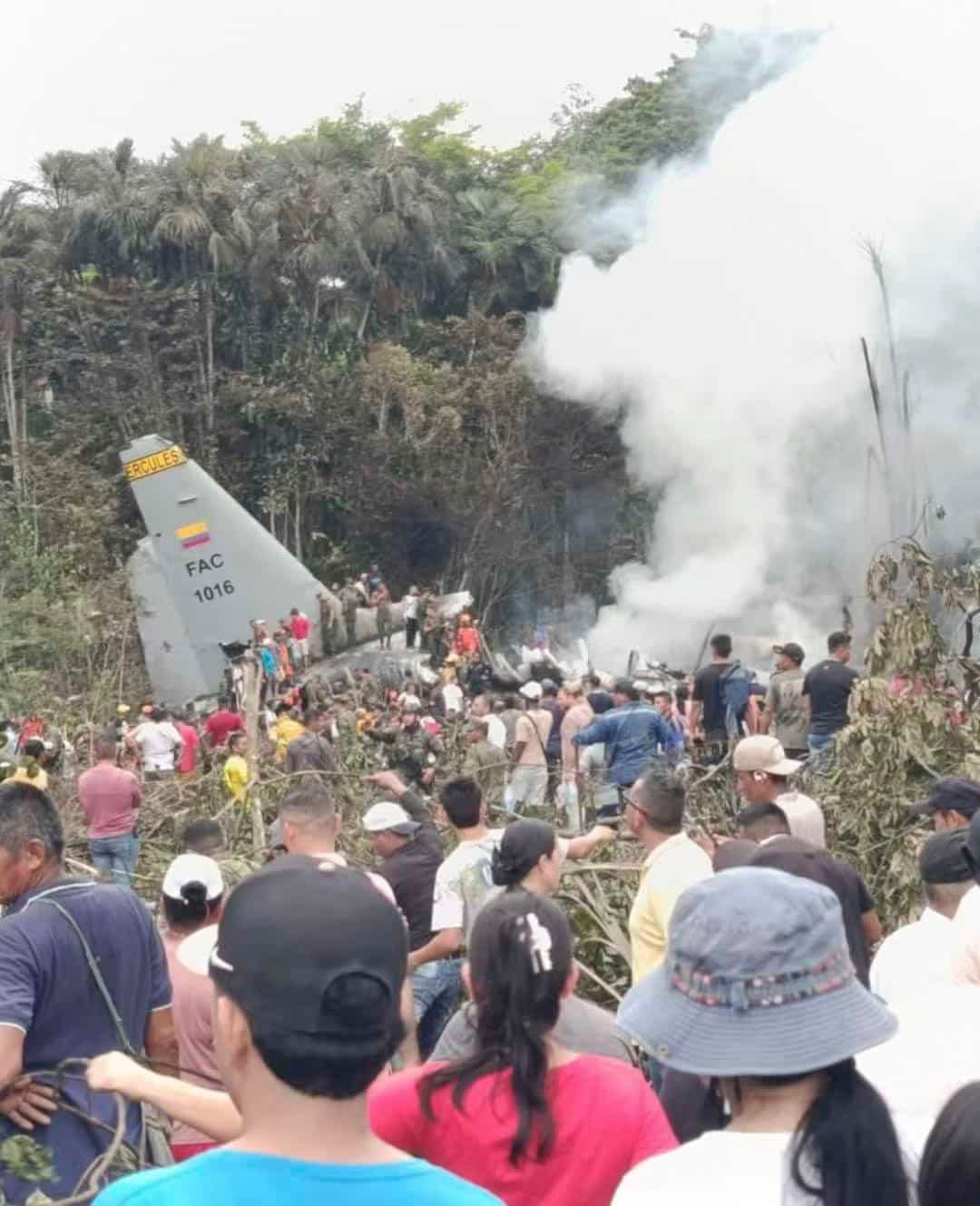 Colombia: aumenta a 68 la cifra de muertos por accidente de avión militar e inician investigación