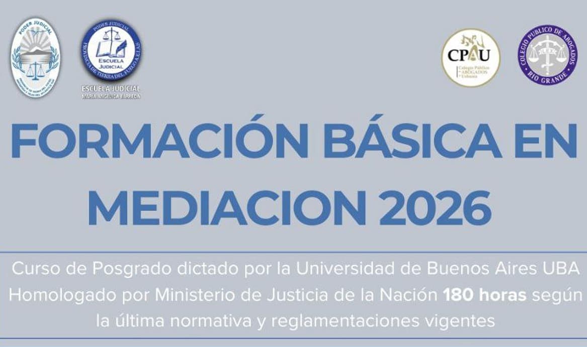 Abren inscripción a curso de mediación 2026