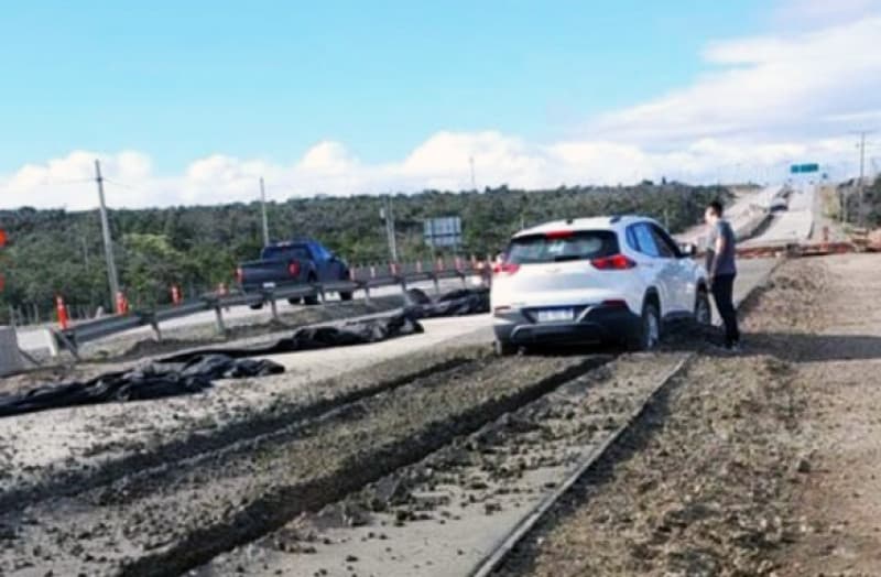 Argentino terminó sobre el asfalto en ruta a Punta Arenas