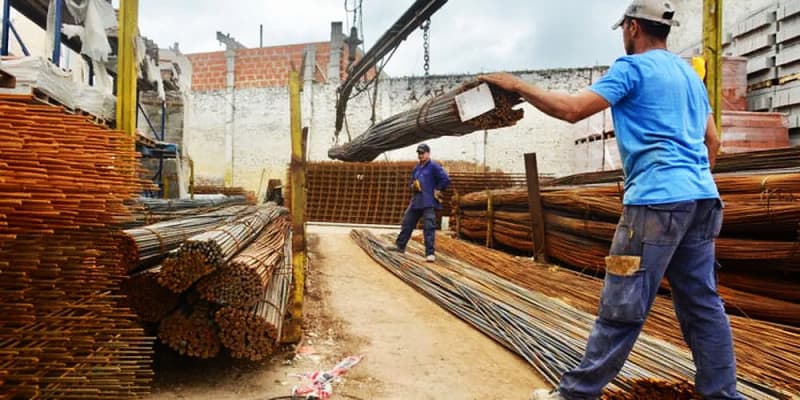 En octubre la construcción se incrementó un 8%