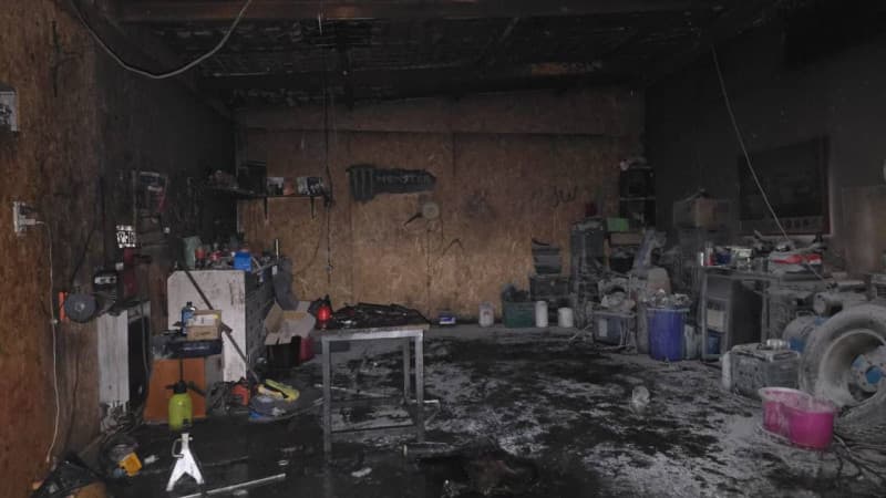 Incendio accidental en taller de Ushuaia