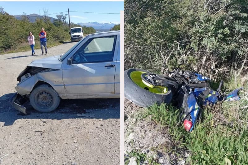 Motociclista gravemente lesionado tras un choque