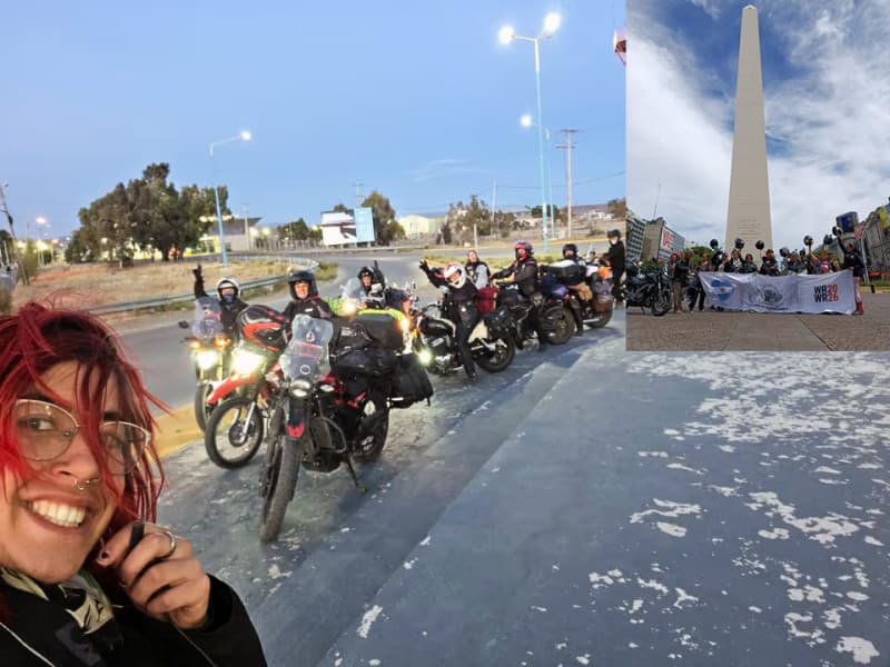 Mujeres desafían las rutas patagónicas en dos ruedas