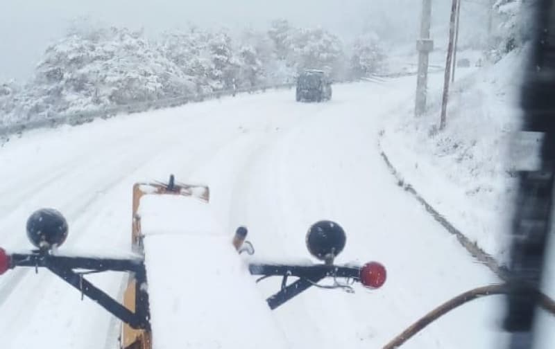 Nevada inesperada en Río Turbio en pleno diciembre