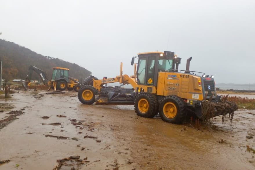 Por las intensas lluvias hubo desborde de ríos y arroyos en Almanza, pero la situación está controlada
