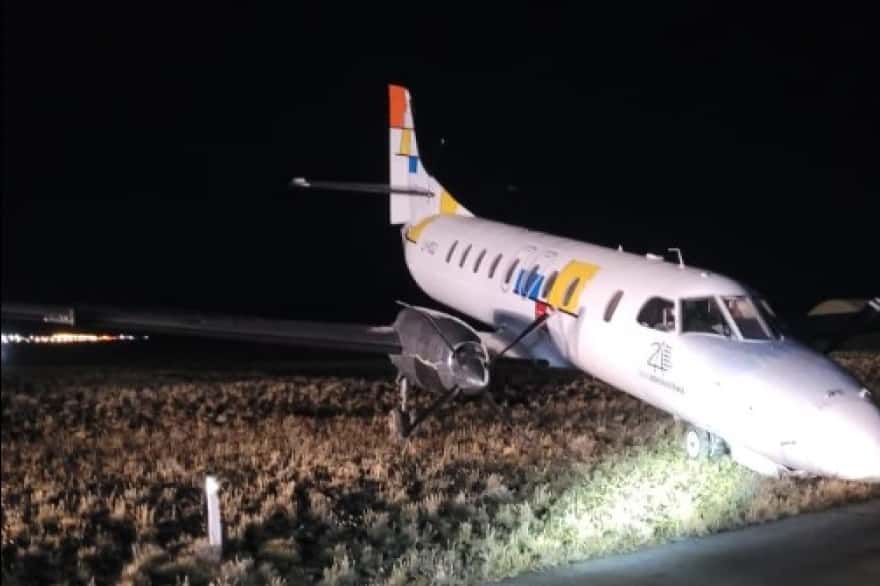 Avión que transportaba explosivos a Rio Grande despistó en el aeropuerto de Río Gallegos