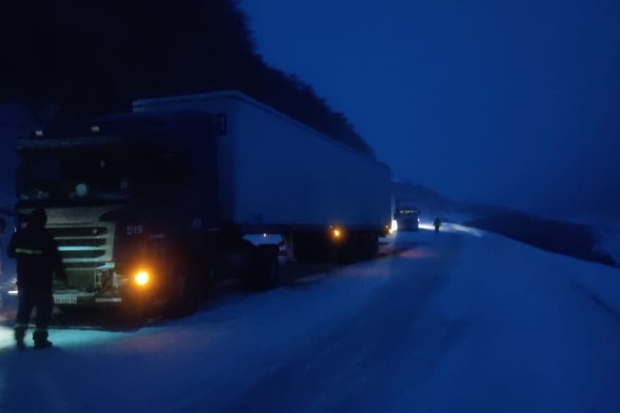 Intensas nevadas en el sector de montaña: piden máxima precaución a los conductores