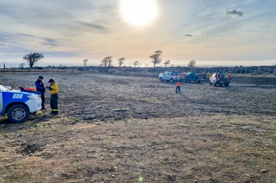 Confirmaron que el incendio en la estancia 'La Fueguina' fue extinguido en su totalidad