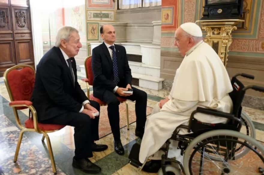 El papa Francisco celebró los 40 años del tratado de paz con Chile, sin el canciller de Argentina