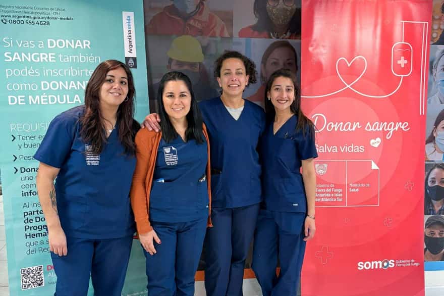 Realizaron una campaña de donación de sangre para el Hospital Regional de Ushuaia