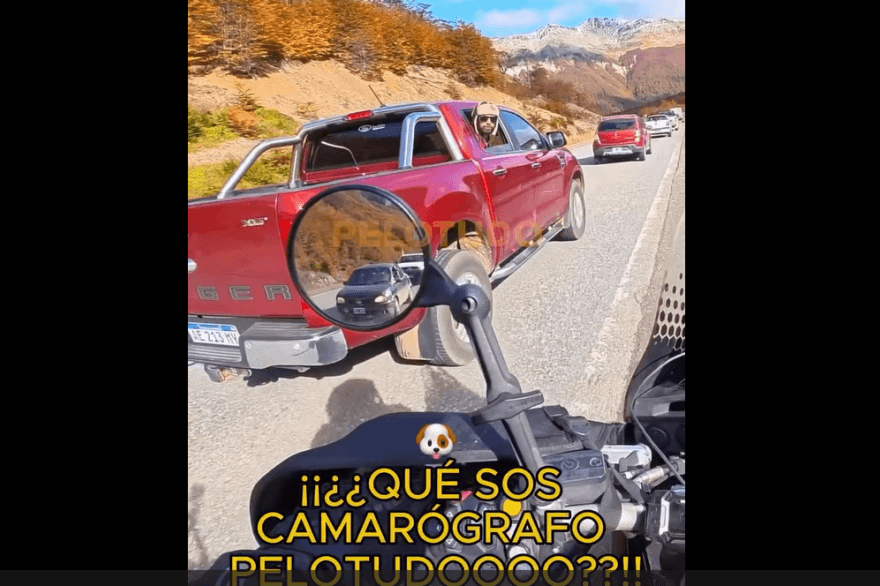 "Pelotudos hay en todas partes": un automovilista increpó a Charly Sinewan en la Ruta 3 y el cruce se volvió viral