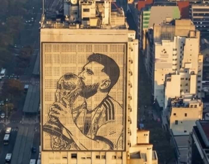 Un proyecto de ley busca cambiar la imagen de Eva Perón por la de Lionel Messi en el edificio de Desarrollo Social