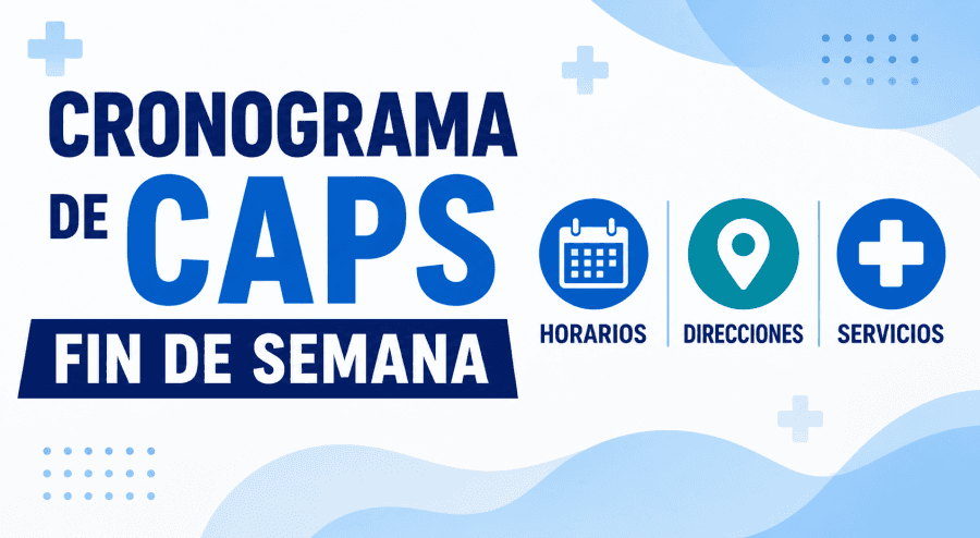 CAPS abiertos el sábado: horarios y atención en las tres ciudades
