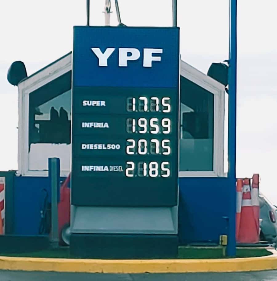 Nueva suba de combustibles en Tierra del Fuego: la Súper aumentó $70 en apenas diez días