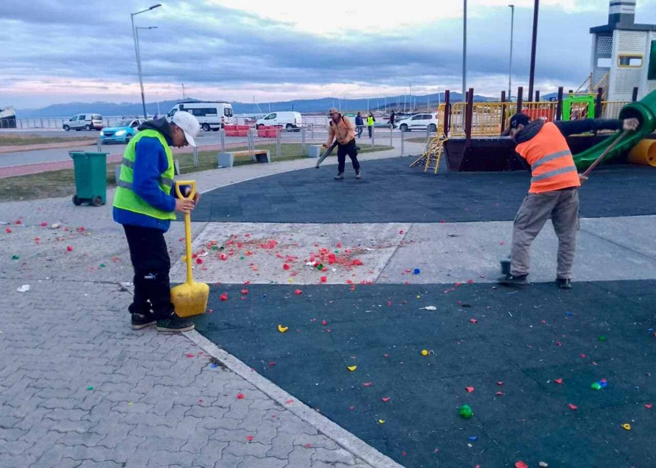 El Municipio realizó la limpieza tras la celebración del Carnaval