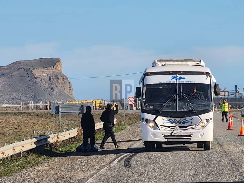 Tragedia sobre ruta 3 con un hombre que vivía en situación de indigente y fue arrollado por un colectivo